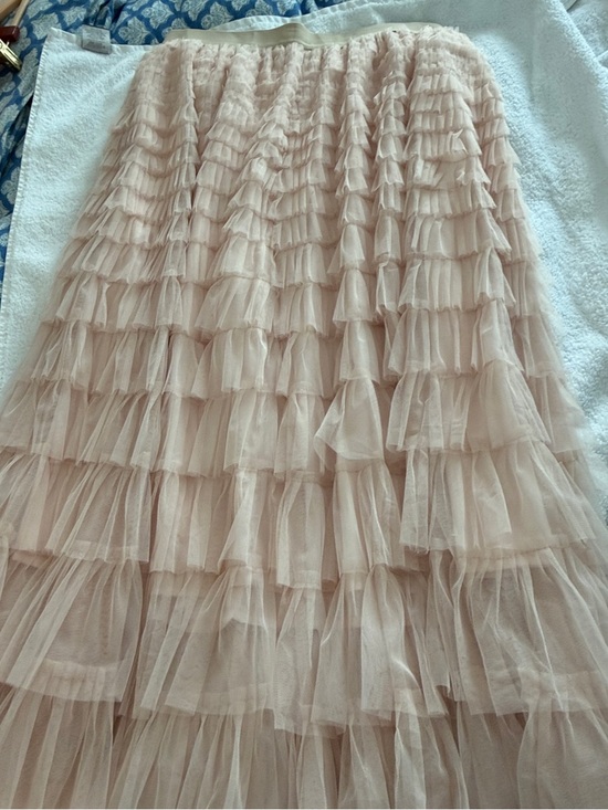 Amazon Dresses & Skirts - Pleated Tulle Tiered Midi Skirt - Blush